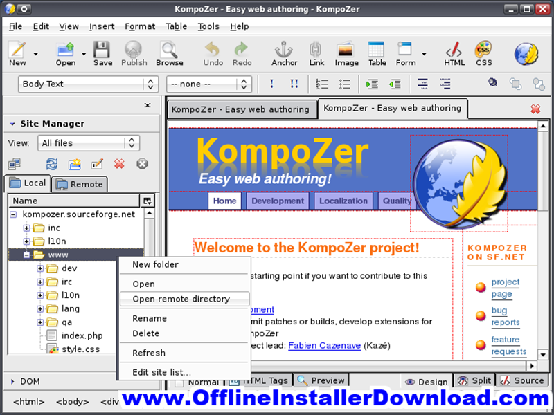 kompozer download for pc windows 10